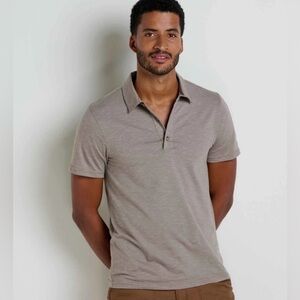 Toad & Co Tempo Short Sleeve Polo Shirt Size Large